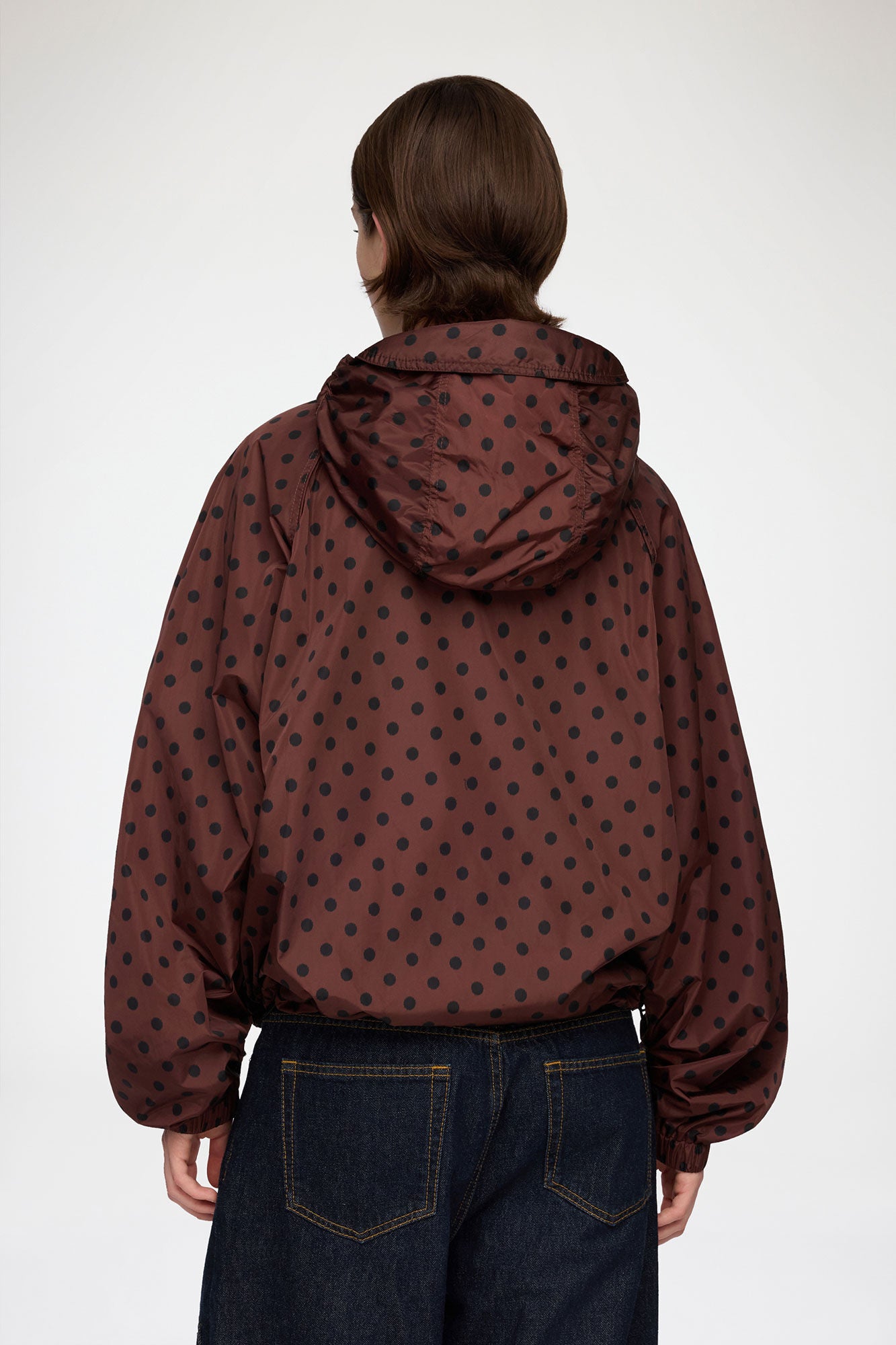 GANNI New Jacket in Printed Nylon