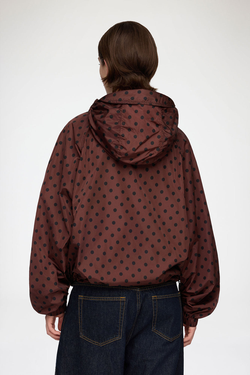 GANNI New Jacket in Printed Nylon