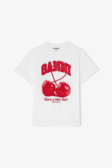 GANNI Online T-shirt with Cherry