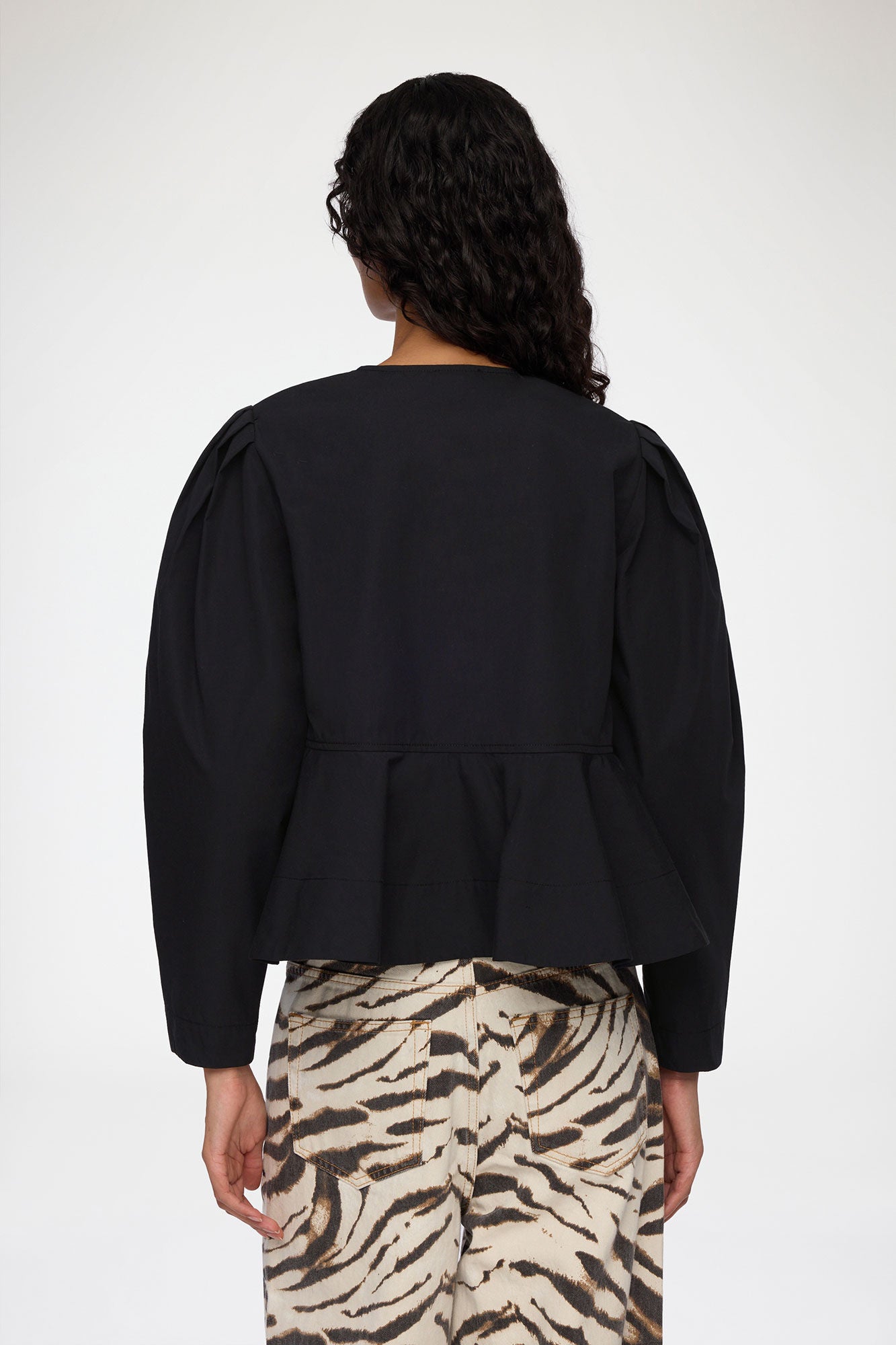 GANNI Sale Blouse in Cotton Poplin