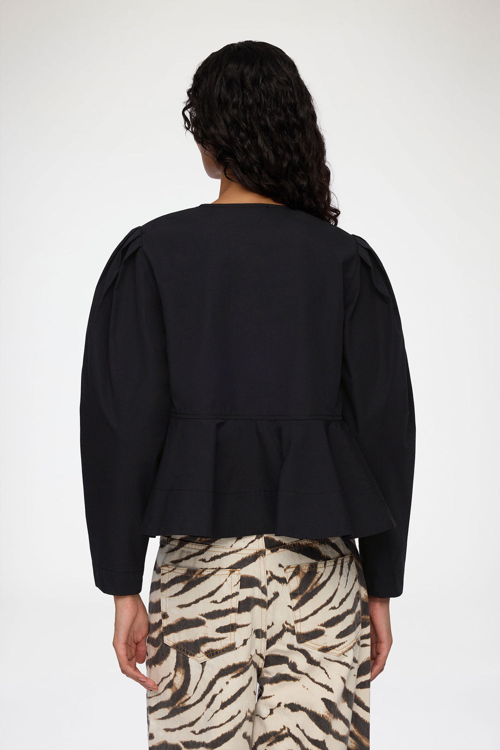 GANNI Sale Blouse in Cotton Poplin