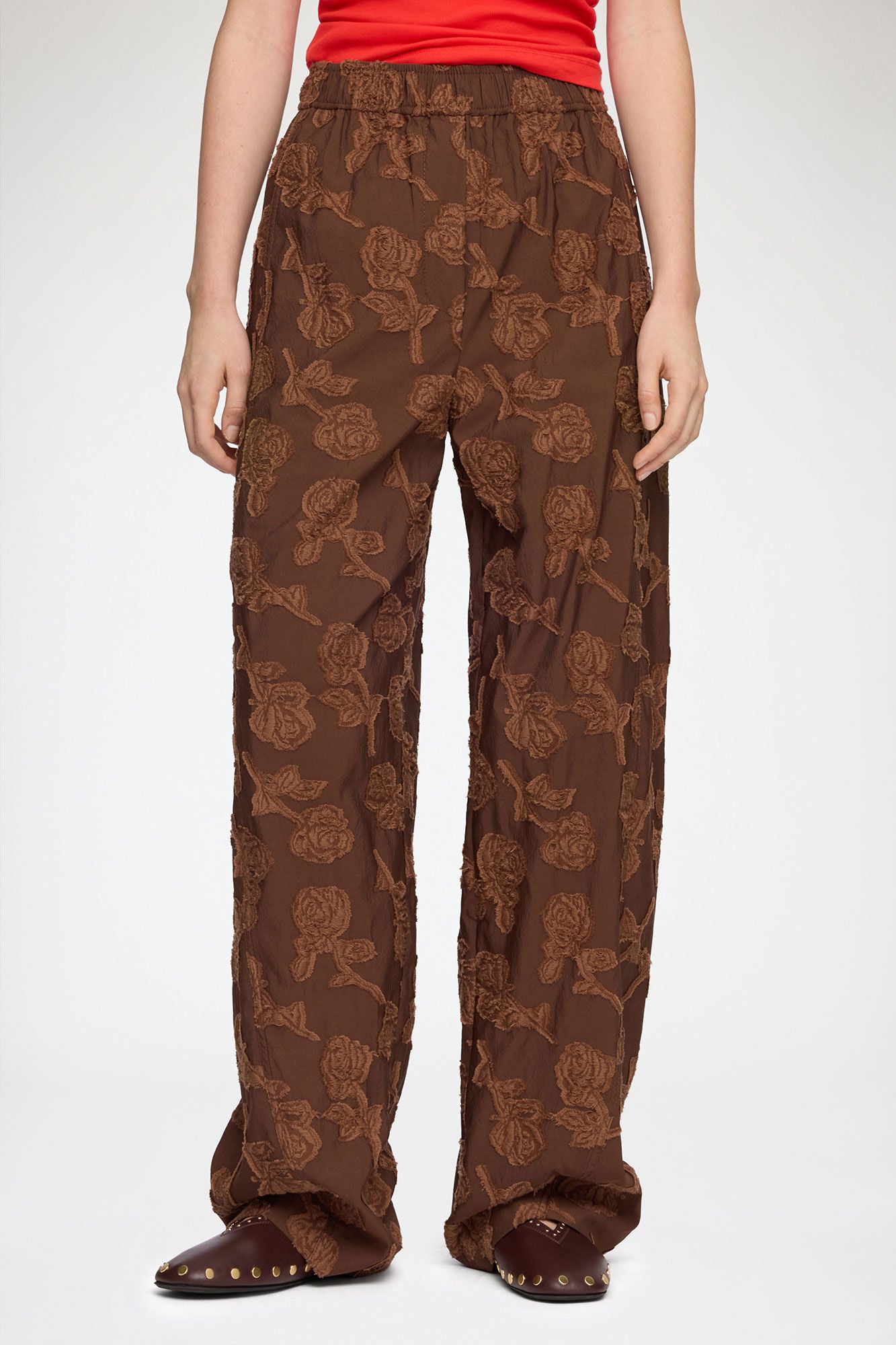 GANNI For Sale Pants in Brown Fil Coupe