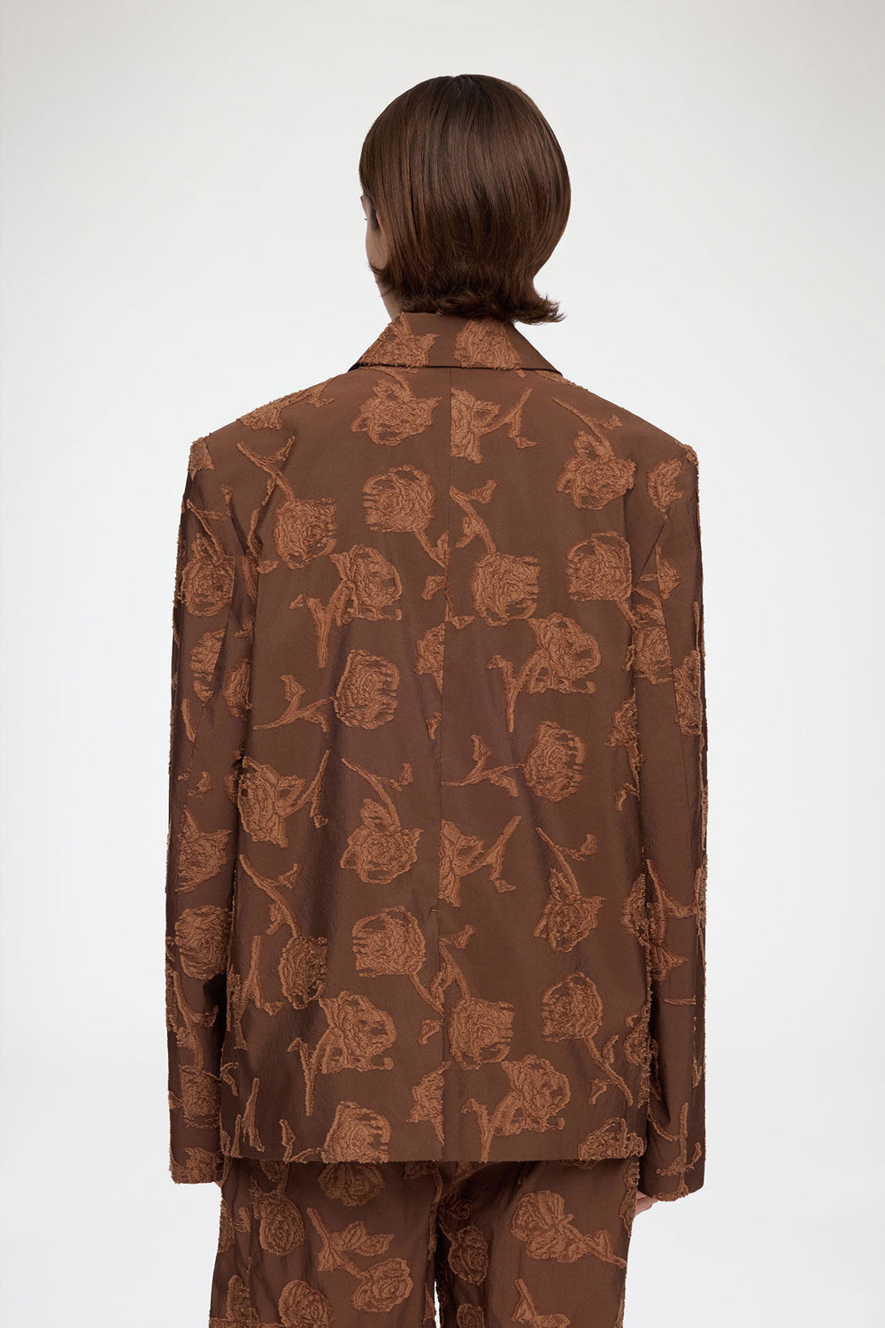 GANNI us Blazer in Brown Fil Coupe