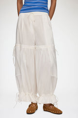 GANNI Sale Pants in White Cotton