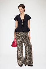 GANNI Discount Blouse in Cotton Poplin