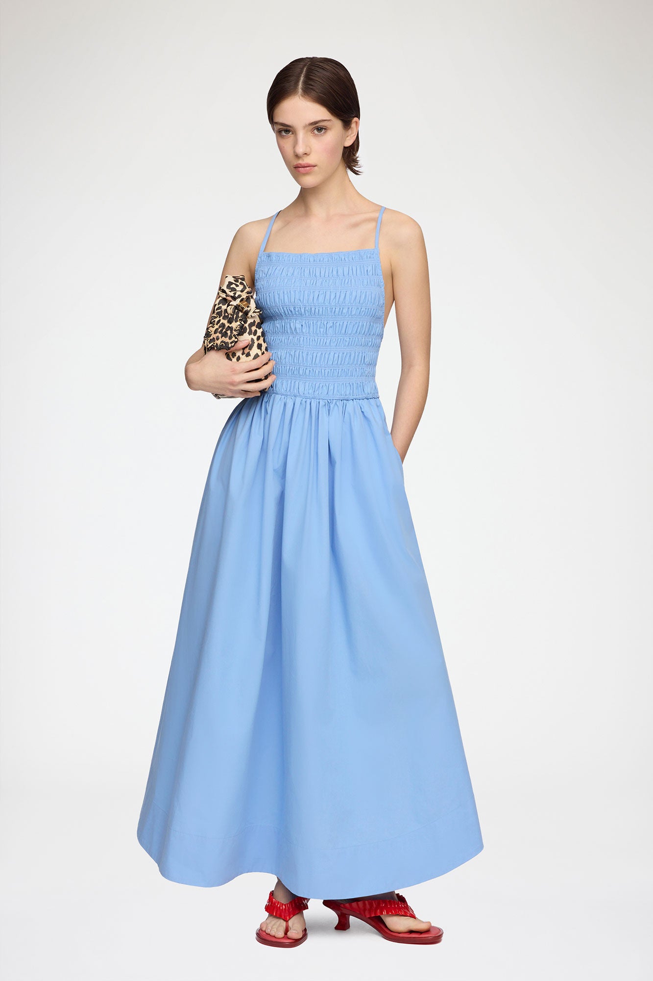 GANNI For Sale Dress in Blue Poplin