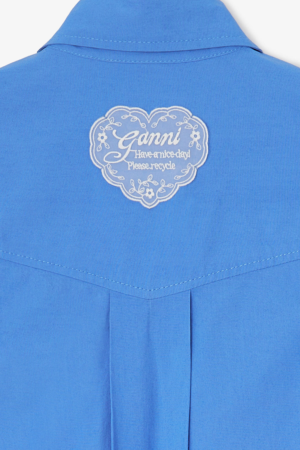 GANNI Hot Sale Shirt in Blue Cotton