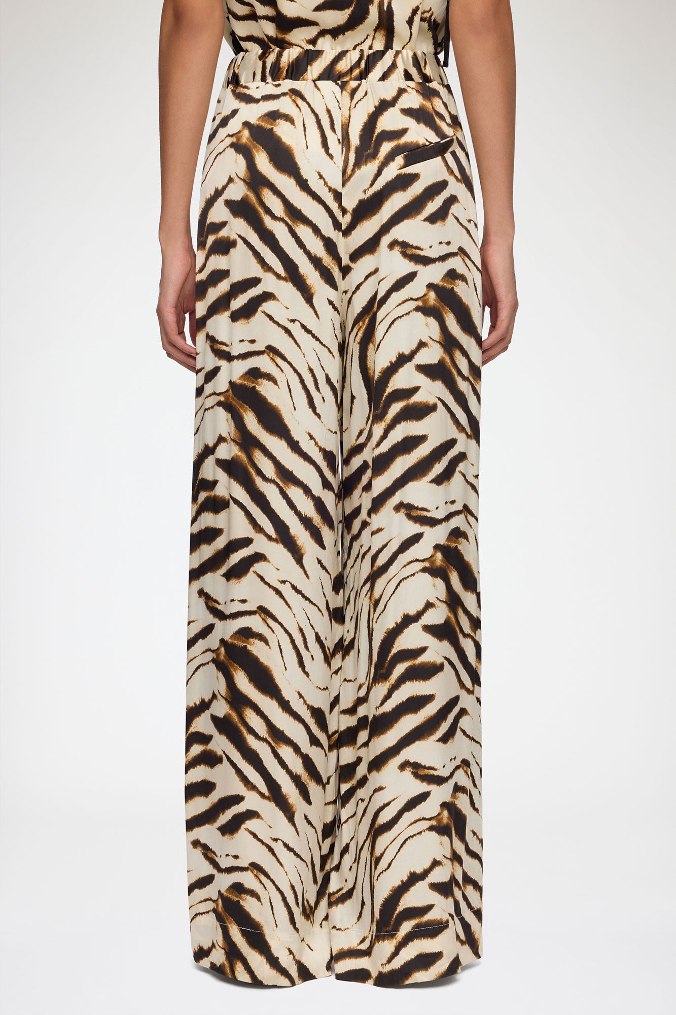 GANNI For Sale Pants in Zebra Satin