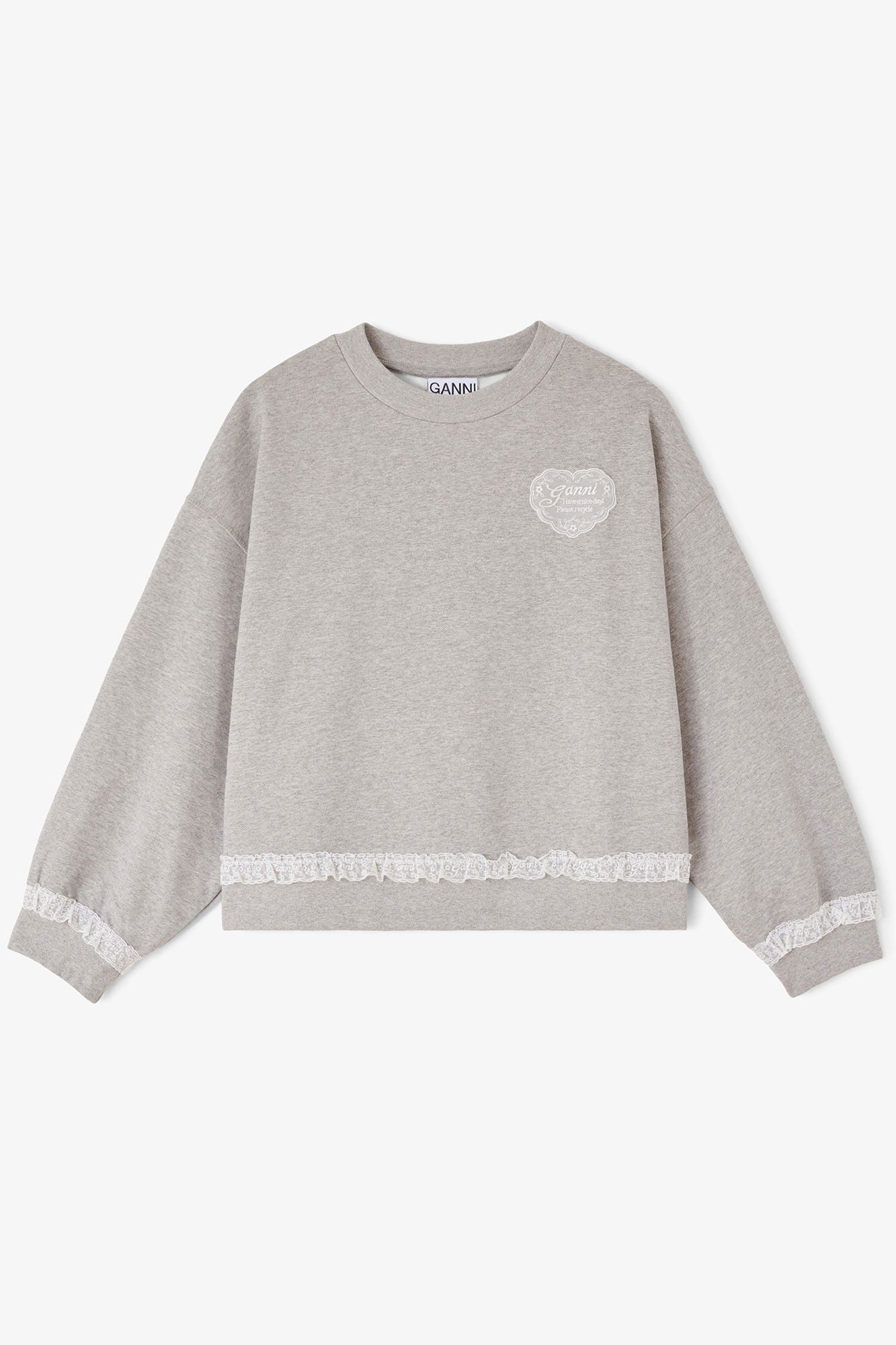 GANNI us Sweatshirt in Grey Isoli