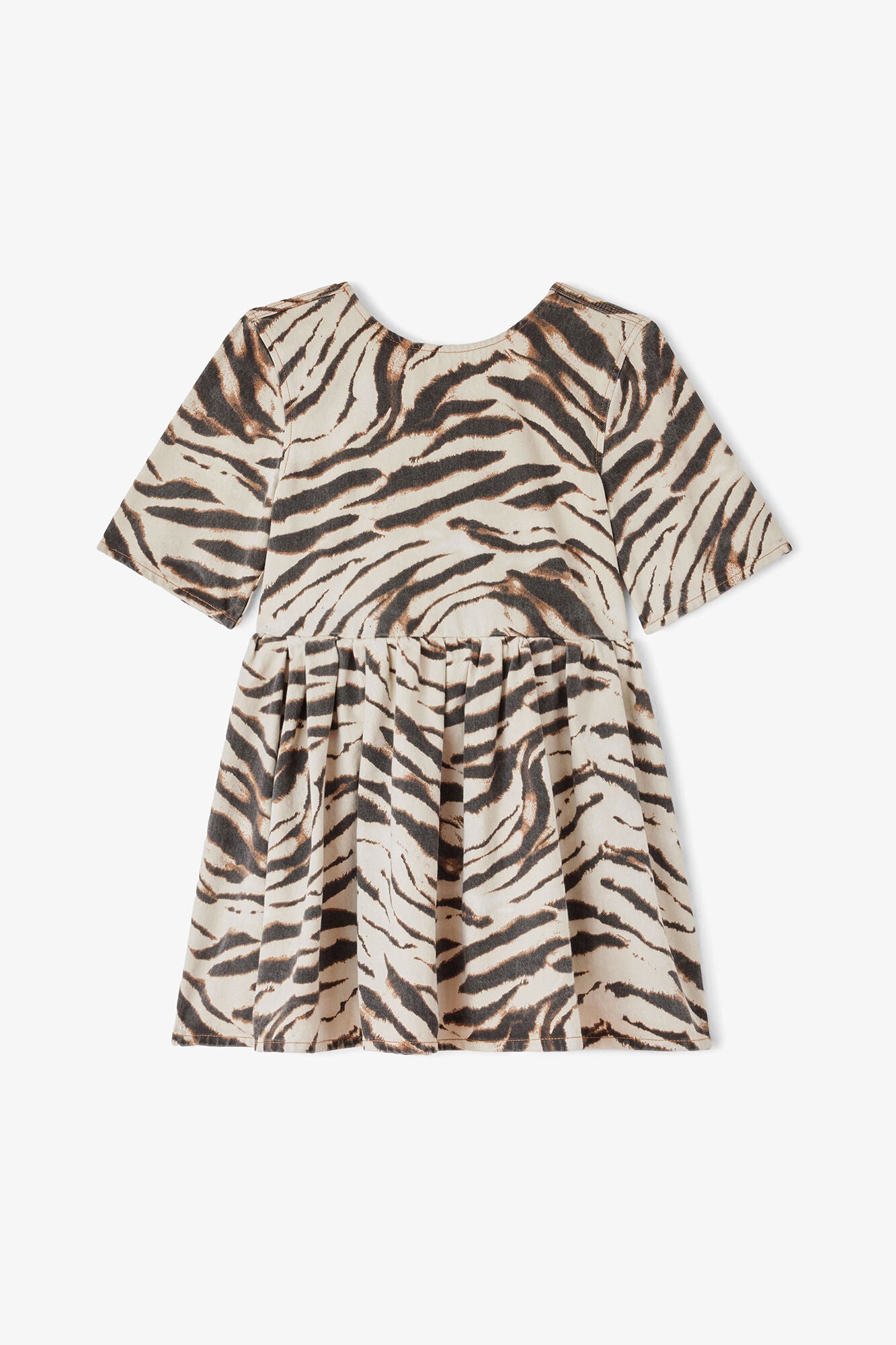 GANNI Discount Dress in Zebra Denim