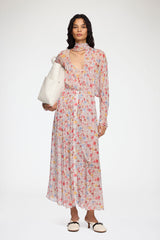 GANNI Online Dress in Floral Silk