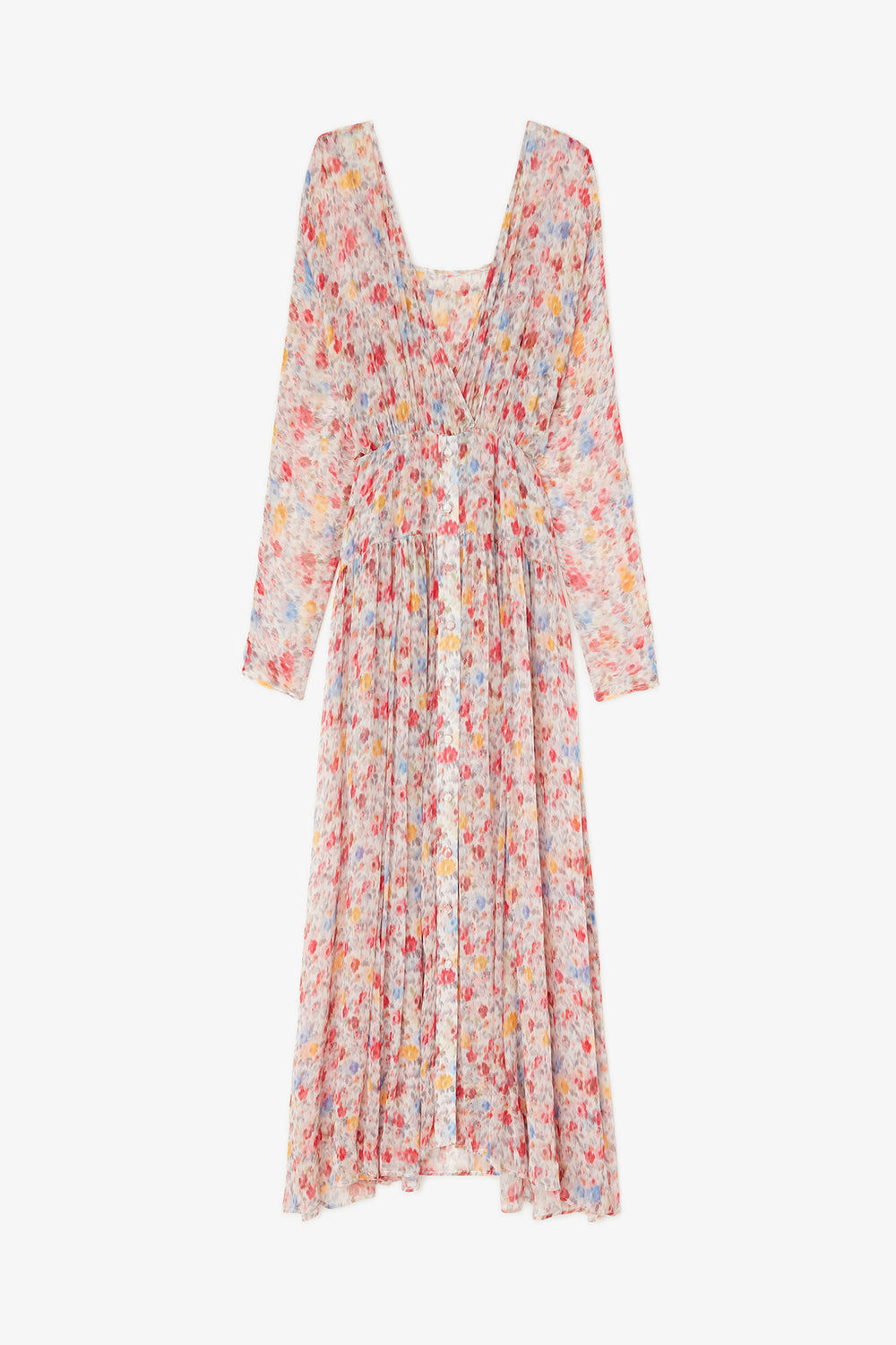 GANNI Online Dress in Floral Silk