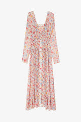 GANNI Online Dress in Floral Silk