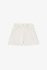 GANNI On Sale Shorts in White Denim