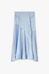 GANNI us Long Skirt in Blue Satin