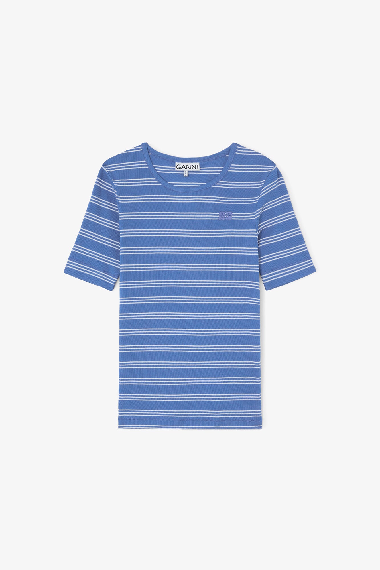 GANNI On Sale T-shirt in Cotton Rib