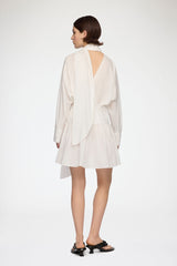 GANNI Discount Dress in White Cotton