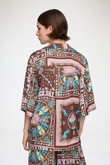 GANNI Outlet Shirt in Printed Twill