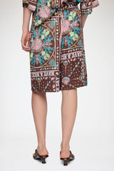 GANNI Hot Sale Shorts in Printed Twill