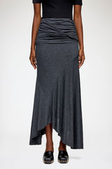 GANNI Discount Long Skirt in Grey Jersey