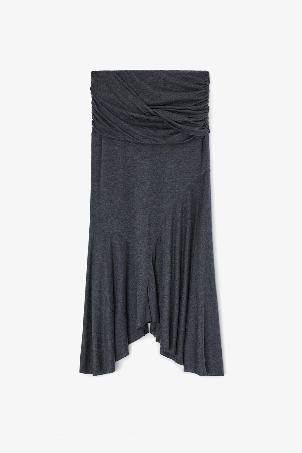 GANNI Discount Long Skirt in Grey Jersey