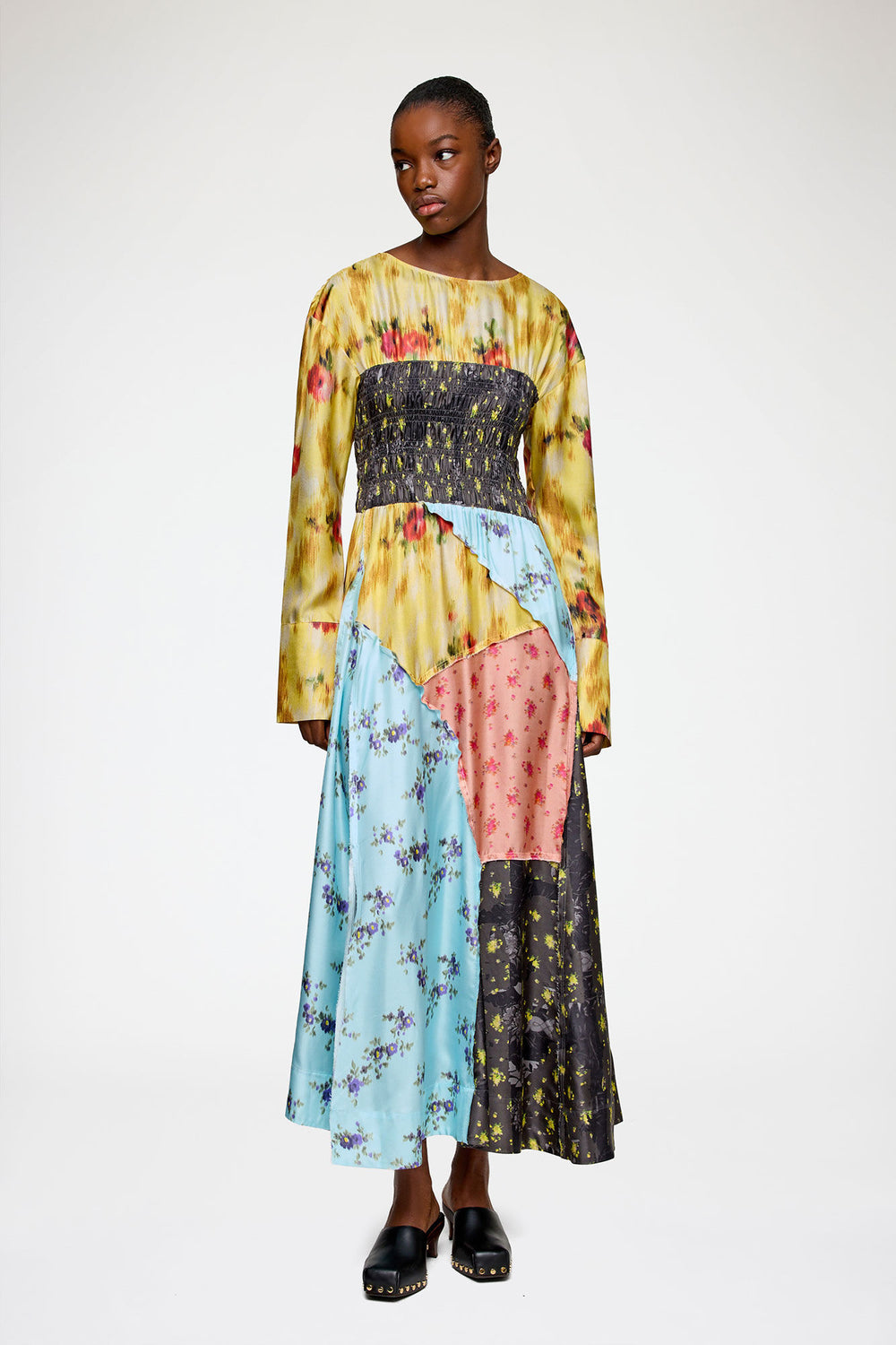 GANNI For Sale Dress in Multi Printed Silk