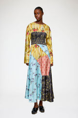 GANNI For Sale Dress in Multi Printed Silk