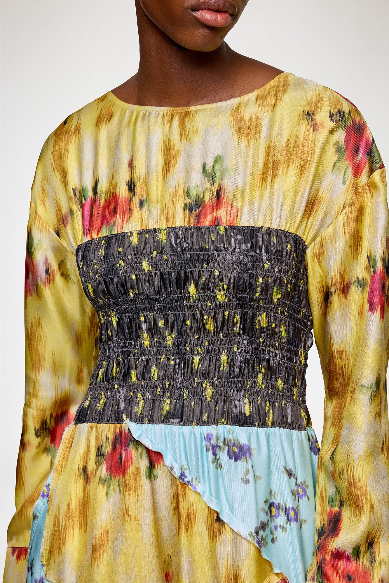 GANNI For Sale Dress in Multi Printed Silk