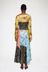 GANNI For Sale Dress in Multi Printed Silk
