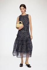 GANNI Outlet Dress in Shibori Organza