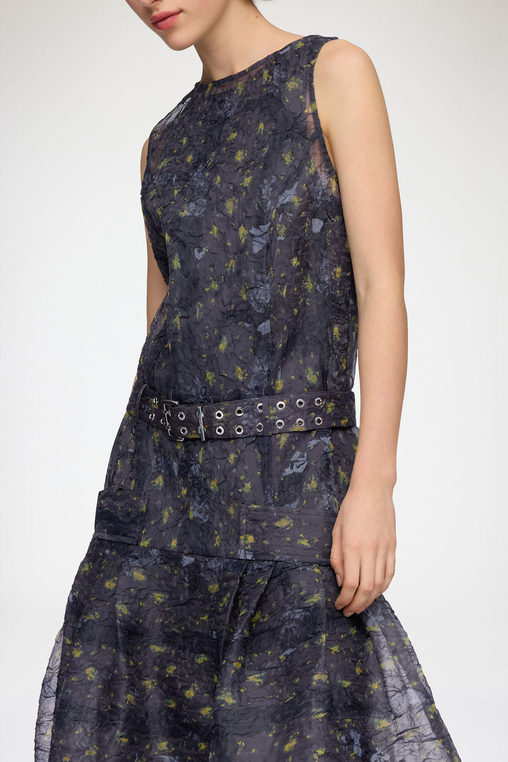 GANNI Outlet Dress in Shibori Organza