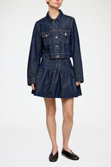 GANNI Online Jacket in Rinse Denim