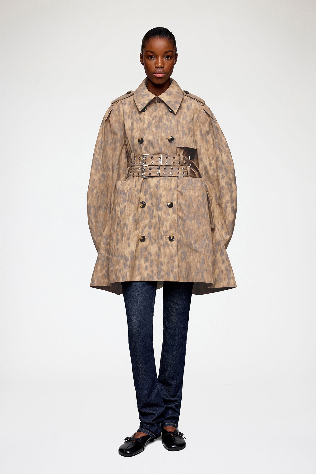 GANNI For Sale Trench Coat in Printed Cotton