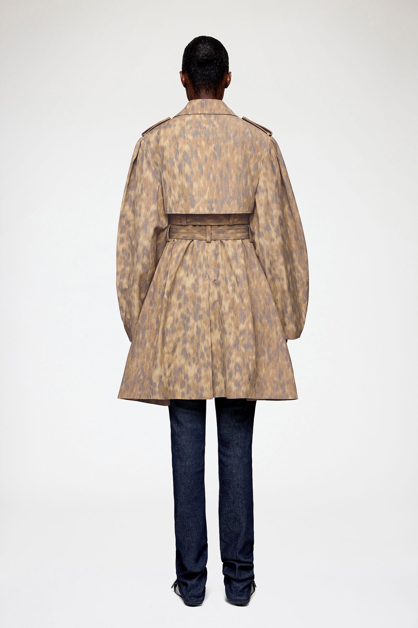 GANNI For Sale Trench Coat in Printed Cotton