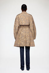 GANNI For Sale Trench Coat in Printed Cotton