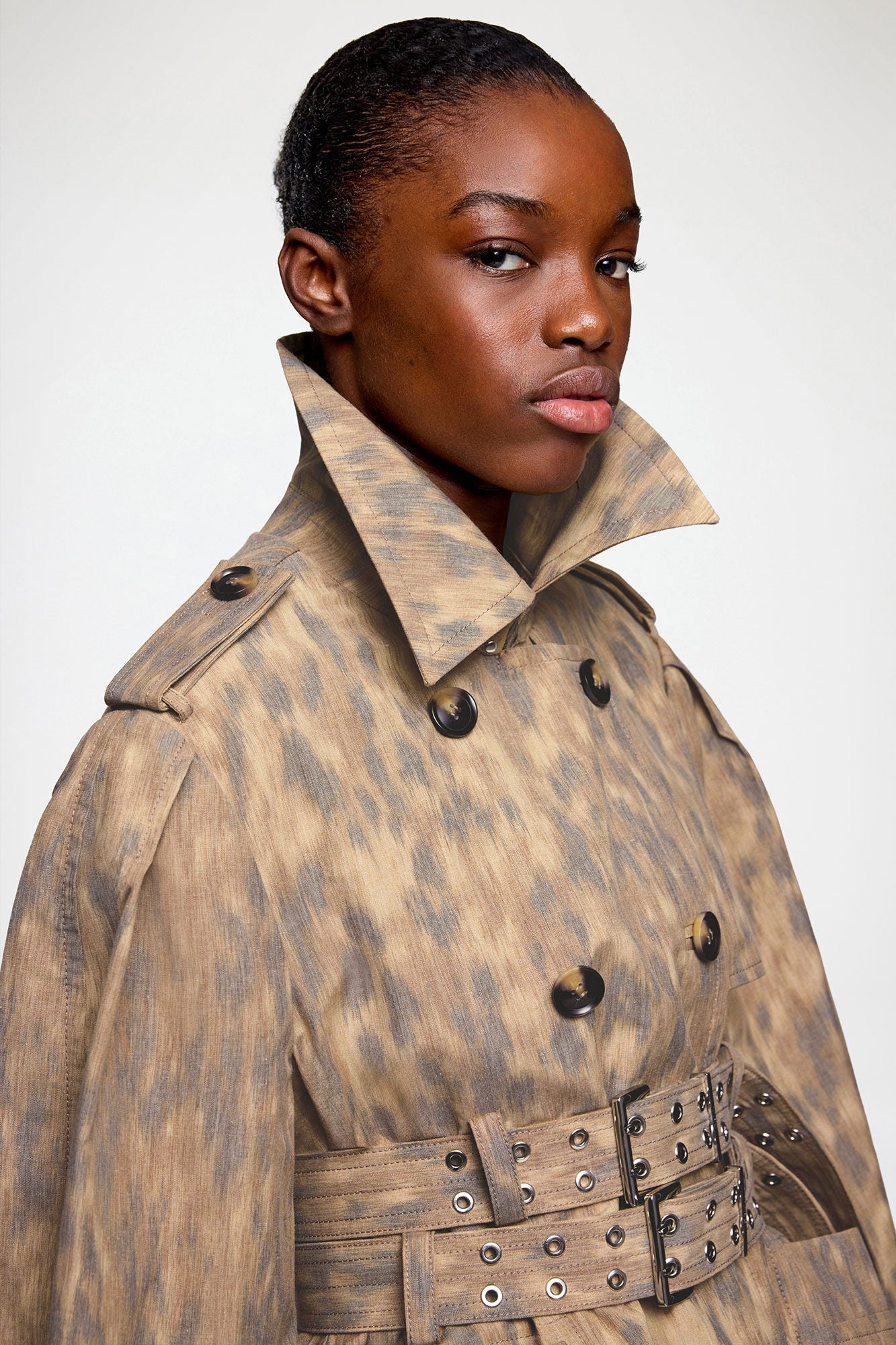 GANNI For Sale Trench Coat in Printed Cotton