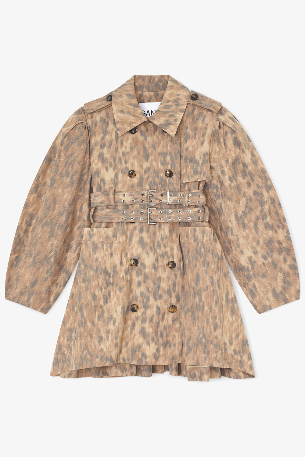 GANNI For Sale Trench Coat in Printed Cotton