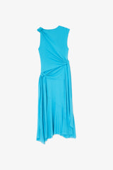 GANNI Online Long Dress in Marl Mesh