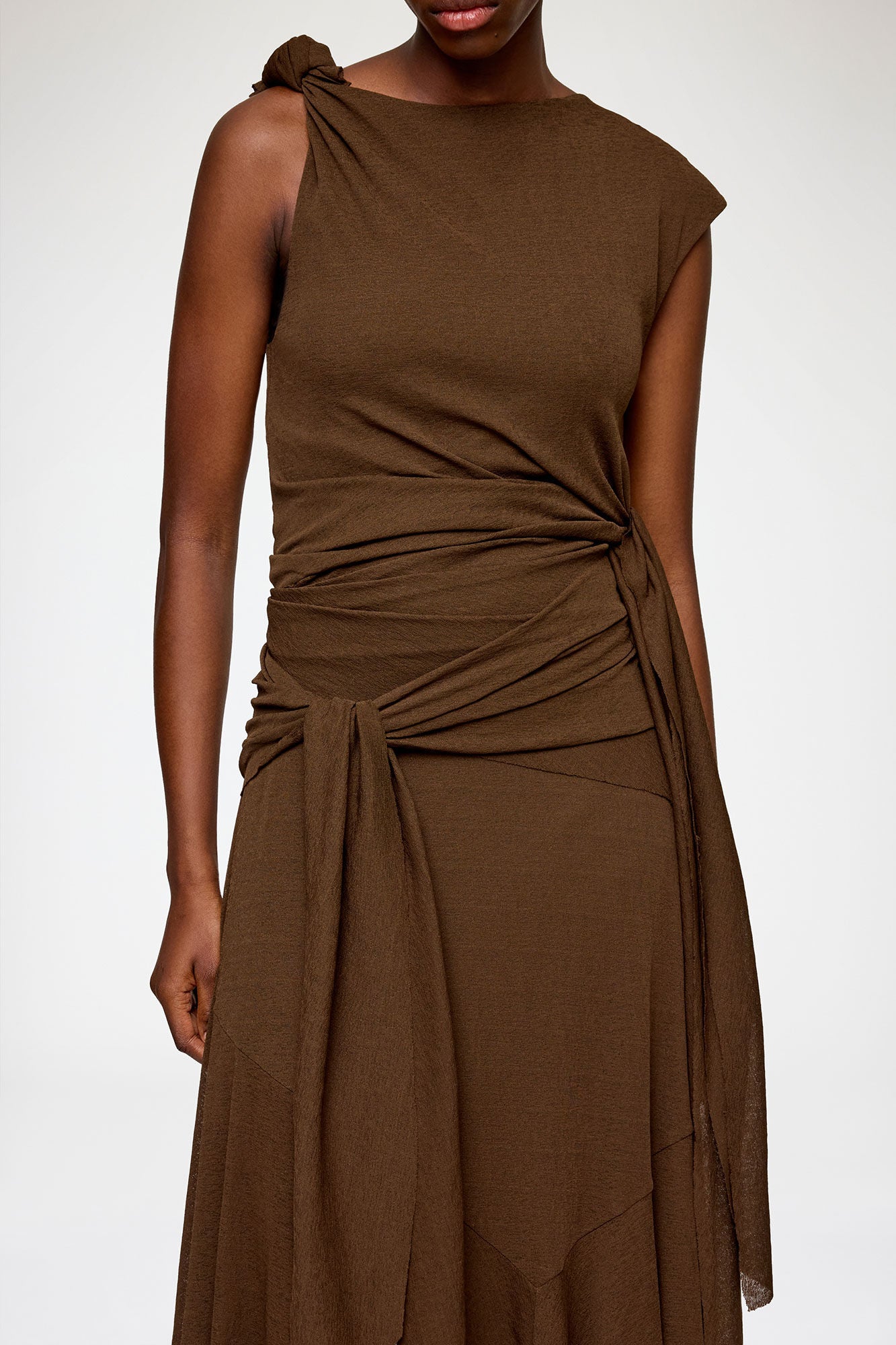 GANNI Sale Long Dress in Marl Mesh
