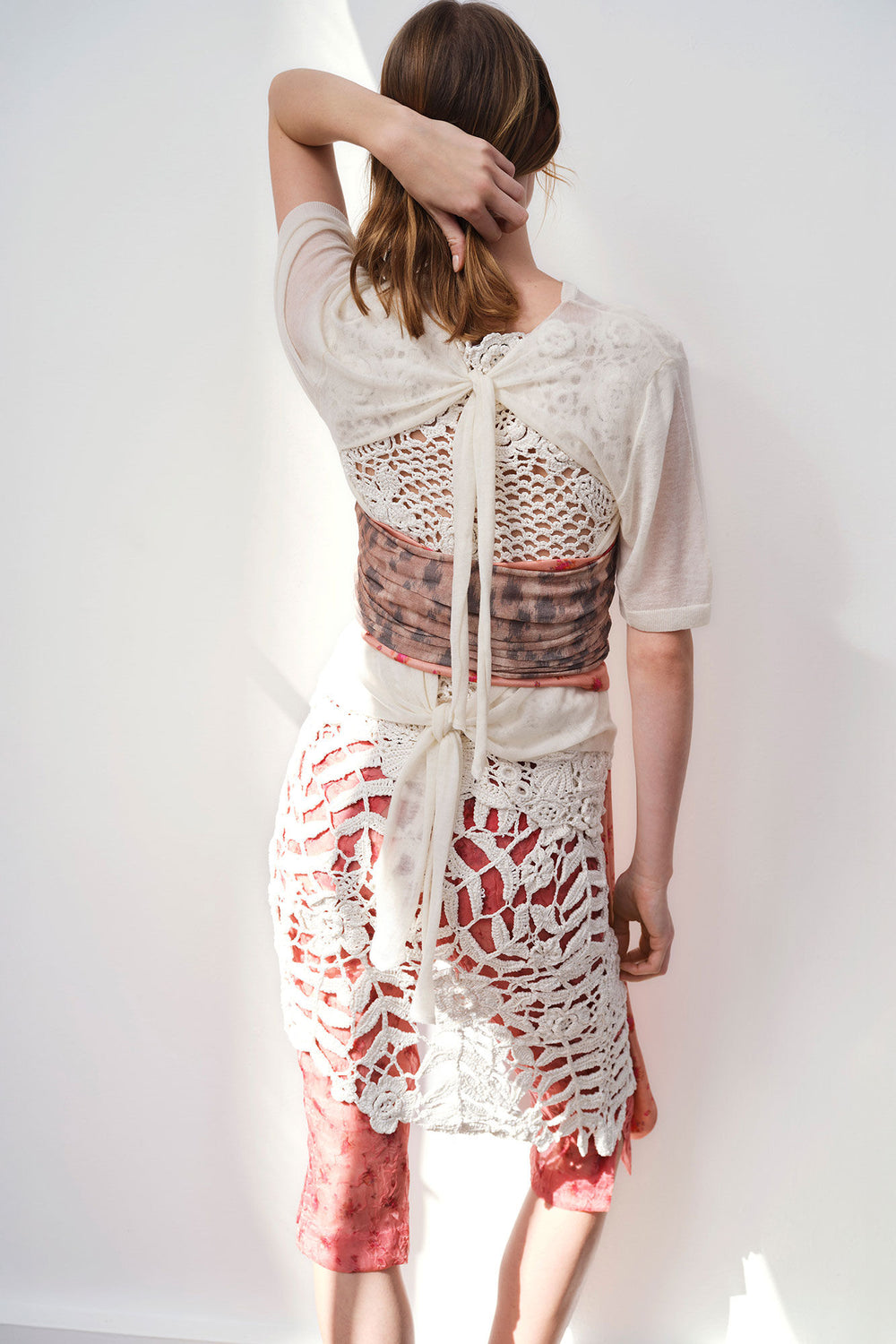 GANNI Discount Skirt in Cotton Crochet
