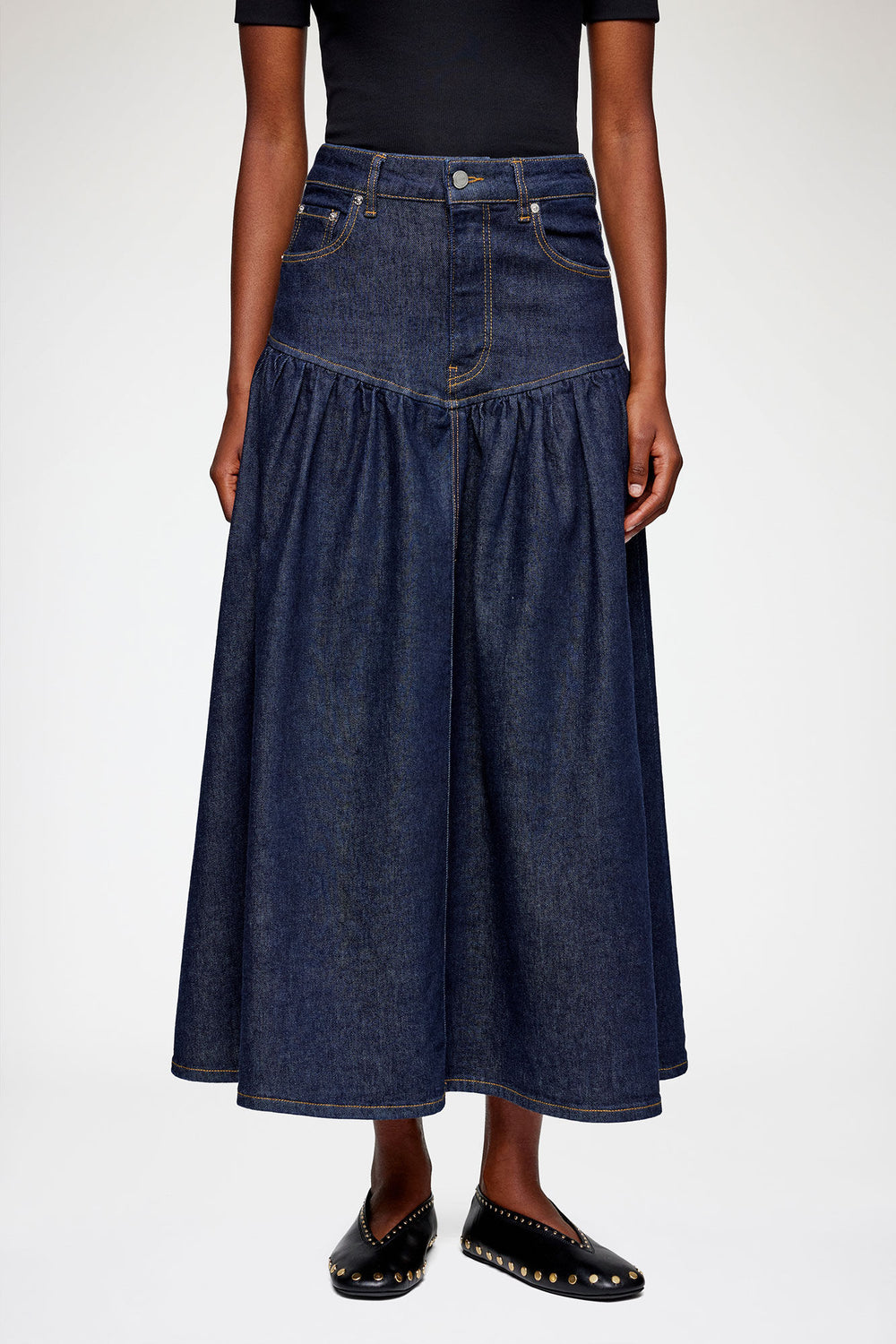 GANNI For Sale Skirt in Stretch Denim
