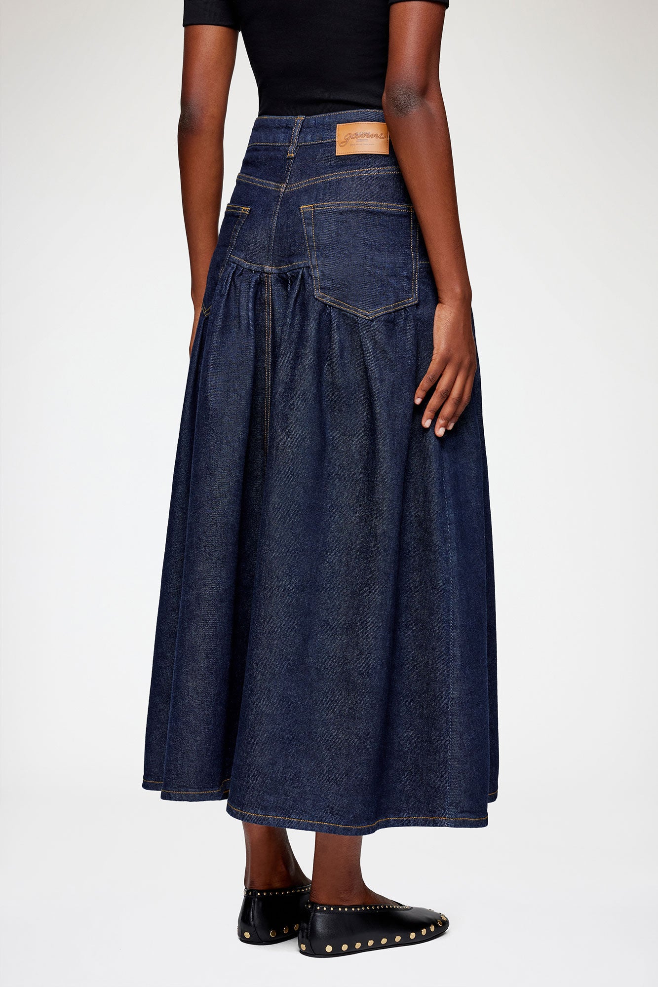 GANNI For Sale Skirt in Stretch Denim