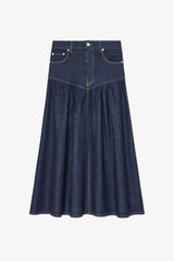 GANNI For Sale Skirt in Stretch Denim