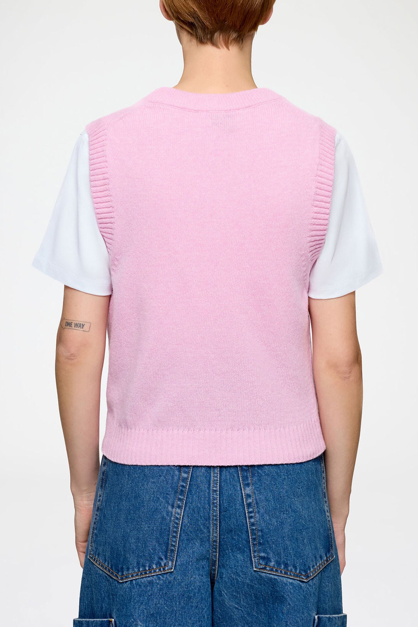 GANNI Outlet Vest in Graphic Wool