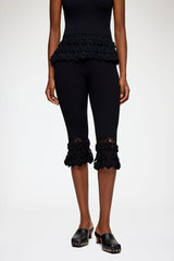 GANNI Online Pants in Cotton Crochet