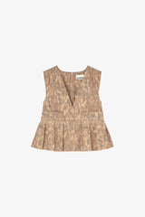 GANNI Sale Top in Printed Cotton