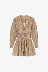 GANNI Discount Shirt Dress in Stretch Cotton