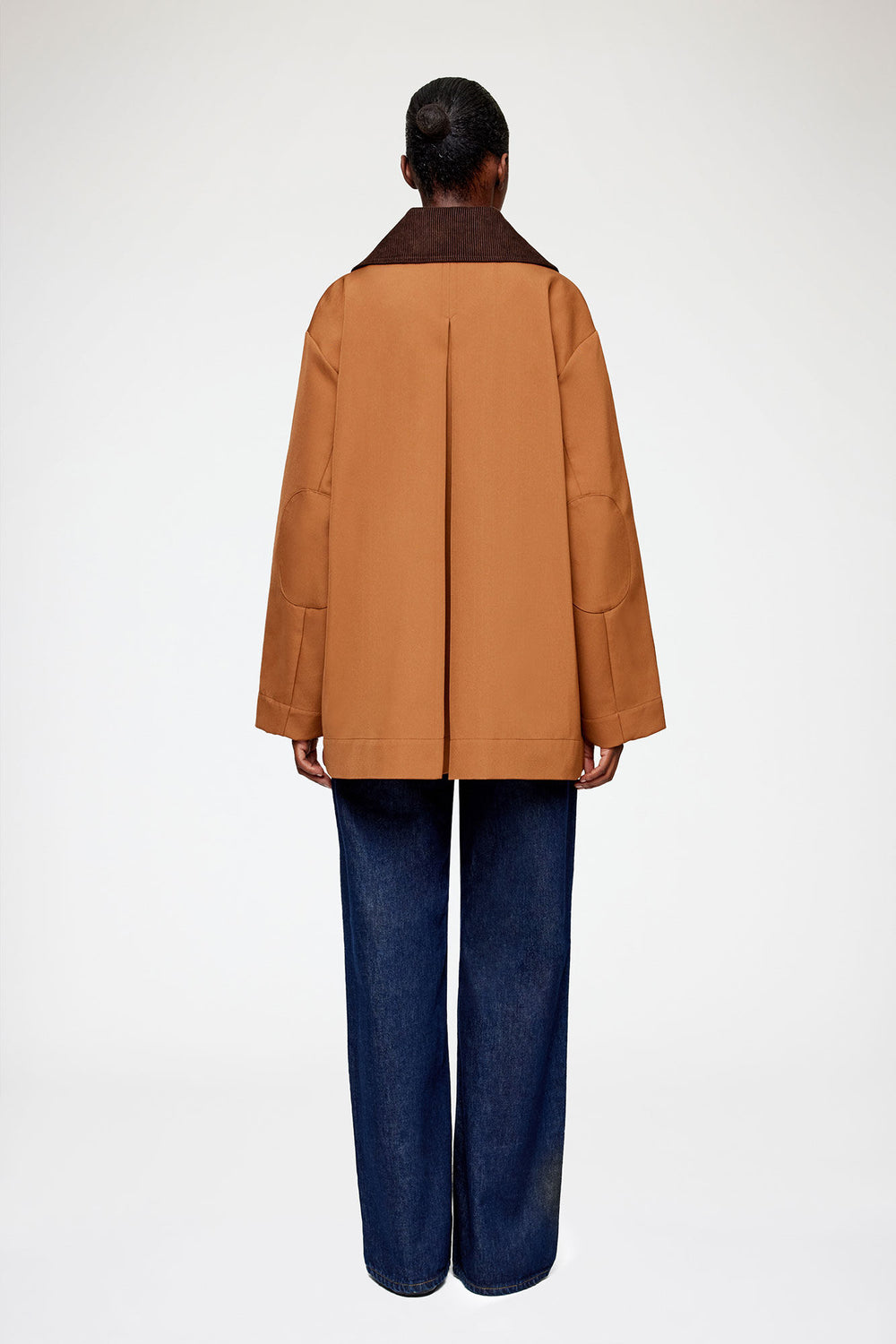 GANNI On Sale Jacket in Brown Twill