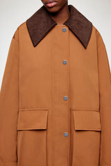 GANNI On Sale Jacket in Brown Twill