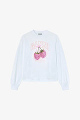GANNI New Long-sleeve T-shirt with Raspberries
